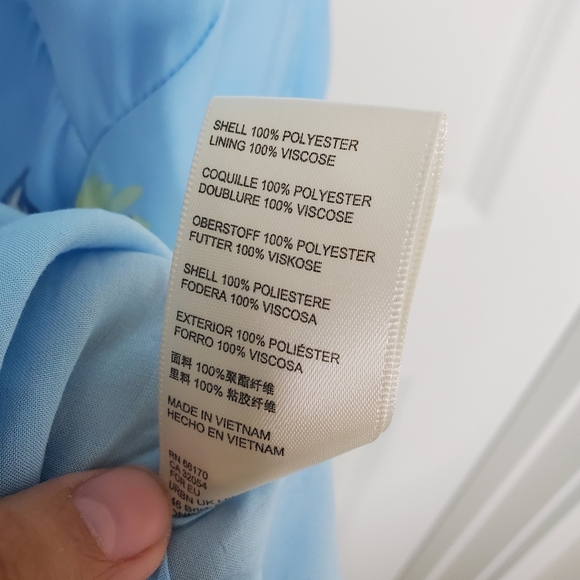 Free People Revolve Laura Blue Floral Print Satin Strappy Open Back Midi Dress - Picture 12 of 12